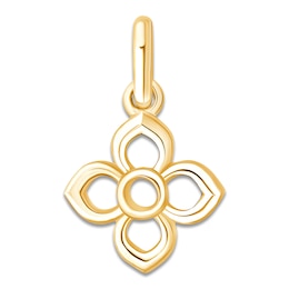 Children's Flower Charm 14K Yellow Gold