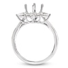 Thumbnail Image 2 of Storied Diamond Sands of Eternity Pear-Shaped & Round-Cut Half-Halo Engagement Ring Setting 5/8 ct tw Platinum