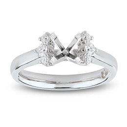 Storied Diamond Desert Sands of Eternity Engagement Ring Setting 1/4 ct tw Platinum