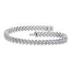 Thumbnail Image 1 of Pear-Shaped Lab-Grown Diamond Tennis Bracelet 5 ct tw 14K White Gold 7"