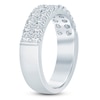 Thumbnail Image 2 of Lab-Grown Diamond Two-Row Anniversary Ring 1 ct tw 14K White Gold