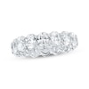 Thumbnail Image 1 of Oval-Cut Lab-Grown Diamond Eternity Band 4-1/2 to 5-3/8 ct tw 14K White Gold