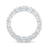 Thumbnail Image 3 of Oval-Cut Lab-Grown Diamond Eternity Band 4-1/2 to 5-3/8 ct tw 14K White Gold