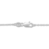 Thumbnail Image 5 of Marquise & Round-Cut Natural Ruby & Diamond Cross Necklace 1/10 ct tw 14K White Gold 18"