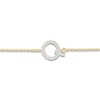 Thumbnail Image 2 of Diamond Initial Q Bracelet 1/15 ct tw 10K Yellow Gold 7.5"