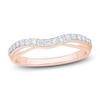 Thumbnail Image 1 of Diamond Contour Anniversary Band 1/4 ct tw Round 14K Rose Gold
