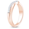 Thumbnail Image 2 of Diamond Contour Anniversary Band 1/4 ct tw Round 14K Rose Gold