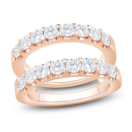 Certified Diamond Enhancer Ring 2 ct tw 14K Rose Gold