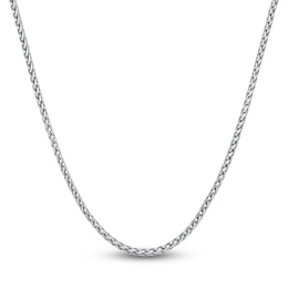 Wheat Chain Necklace 3mm Stainless Steel 24"
