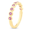 Thumbnail Image 2 of Bezel-Set Natural Pink Sapphire 2mm Stackable Ring 14K Yellow Gold