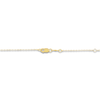 Thumbnail Image 3 of Montana Blue Pear-Shaped Natural Sapphire & Diamond Necklace 1/20 ct tw 14K Yellow Gold 18"