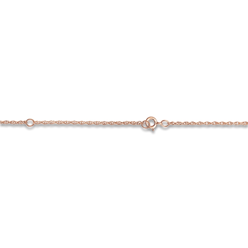 Main Image 3 of Initial & Name Necklace 14K Rose Gold 18"