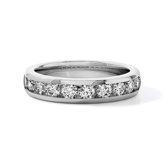 Diamond Anniversary Ring 1 ct tw Round 14K White Gold