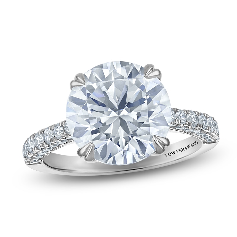 Main Image 1 of Vera Wang VOW Round-Cut Lab-Grown Diamond Engagement Ring 5-5/8 ct tw Platinum