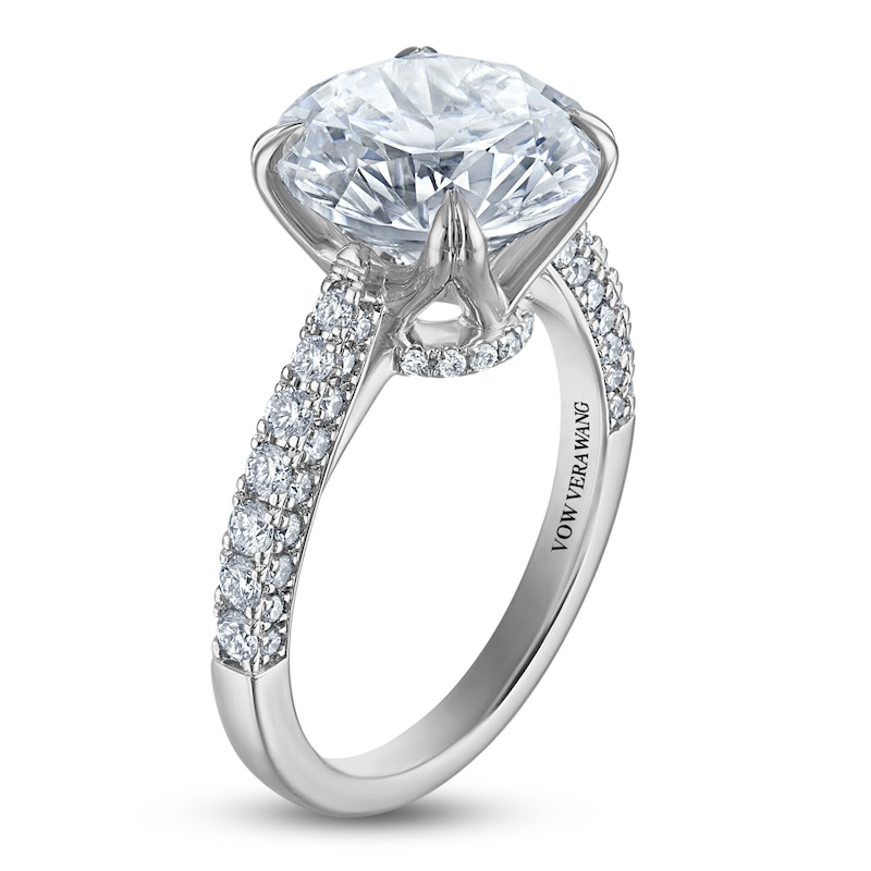 Main Image 2 of Vera Wang VOW Round-Cut Lab-Grown Diamond Engagement Ring 5-5/8 ct tw Platinum