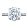 Thumbnail Image 3 of Vera Wang VOW Round-Cut Lab-Grown Diamond Engagement Ring 5-5/8 ct tw Platinum
