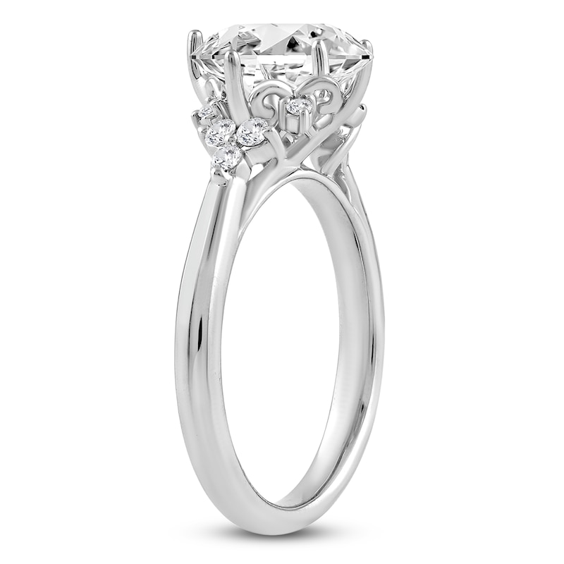 Main Image 2 of Princess-Cut Lab-Grown Diamond Engagement Ring 2-1/6 ct tw 14K White Gold