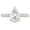 Thumbnail Image 3 of Pear-Shaped Lab-Grown Diamond Engagement Ring 2-1/2 ct tw 14K Yellow Gold