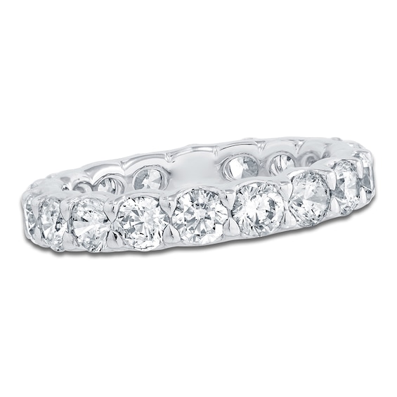 Chosen Certified Round-Cut Diamond Eternity Band 2-3/4 to 3-5/8 ct tw Platinum
