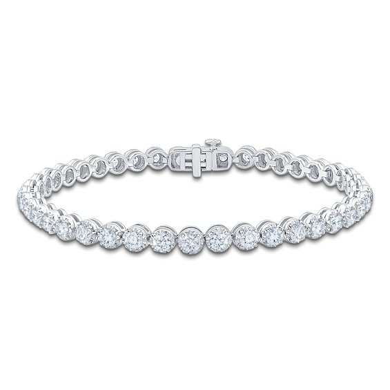 Jared Signature Lab-Grown Diamond Tennis Bracelet 5 ct tw Sterling Silver 7"