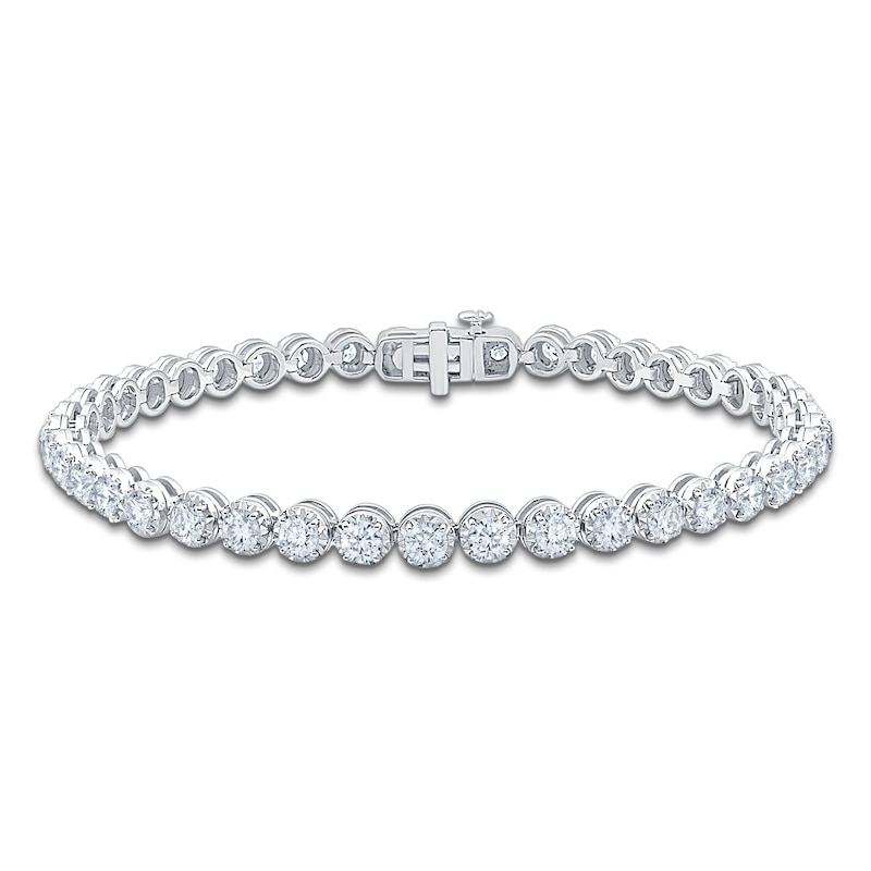 Main Image 1 of Jared Signature Lab-Grown Diamond Tennis Bracelet 5 ct tw Sterling Silver 7"