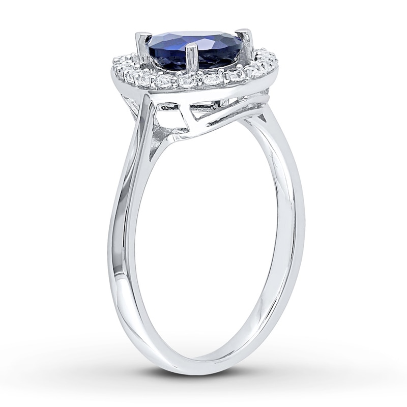 Lab-Created Sapphire Ring Sterling Silver