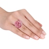 Thumbnail Image 2 of Natural Pink Sapphire Ring 5/8 ct tw Diamonds 18K Rose Gold