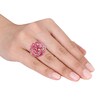 Thumbnail Image 2 of Natural Pink Sapphire Ring 5/8 ct tw Diamonds 18K Rose Gold