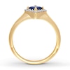 Thumbnail Image 1 of Natural Sapphire Ring 1/10 ct tw Diamonds 14K Yellow Gold