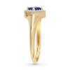 Thumbnail Image 2 of Natural Sapphire Ring 1/10 ct tw Diamonds 14K Yellow Gold
