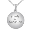 Thumbnail Image 2 of Footprints Necklace Lab-Created Sapphires Sterling Silver