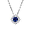 Thumbnail Image 2 of Convertibilities Necklace Lab-Created Sapphires Sterling Silver