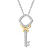 Thumbnail Image 3 of Convertibilities Necklace Lab-Created Sapphires Sterling Silver