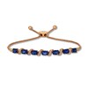 Thumbnail Image 0 of Le Vian Natural Sapphire Bracelet 1/10 cttw Diamonds 14K Strawberry Gold