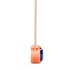 Thumbnail Image 1 of Natural Sapphire Necklace Pear-shaped 10K Rose Gold