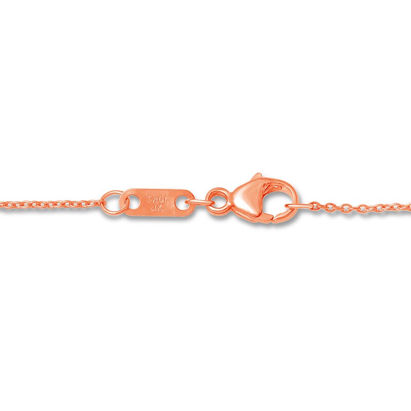 Main Image 3 of Natural Sapphire Necklace Pear-shaped 10K Rose Gold