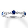 Thumbnail Image 0 of Natural Sapphire Band Bezel-set 10K White Gold