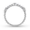 Thumbnail Image 1 of Natural Sapphire Band Bezel-set 10K White Gold