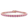 Thumbnail Image 0 of Natural Pink Sapphire Bracelet 14K Rose Gold