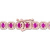 Thumbnail Image 1 of Natural Pink Sapphire Bracelet 14K Rose Gold