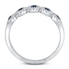 Thumbnail Image 1 of Shy Creation Sapphire Ring 1/8 ct tw Diamonds 14K White Gold SC55003012