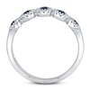 Thumbnail Image 2 of Shy Creation Sapphire Ring 1/8 ct tw Diamonds 14K White Gold SC55003012