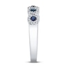 Thumbnail Image 3 of Shy Creation Sapphire Ring 1/8 ct tw Diamonds 14K White Gold SC55003012