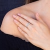 Thumbnail Image 3 of Shy Creation Sapphire Ring 1/8 ct tw Diamonds 14K White Gold SC55003012
