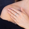 Thumbnail Image 4 of Shy Creation Sapphire Ring 1/8 ct tw Diamonds 14K White Gold SC55003012