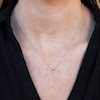 Thumbnail Image 4 of Shy Creation Sapphire Necklace with Diamonds 14K White Gold SC55002751