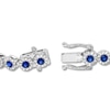 Thumbnail Image 2 of Shy Creation Sapphire Bracelet 1-1/5 cttw Diamonds 14K White Gold 7" SC555002679