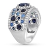 Thumbnail Image 2 of Natural Sapphire Ring 1/2 carat tw Diamonds 14K White Gold