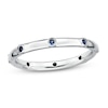 Thumbnail Image 1 of Stackable Ring Lab-Created Sapphires Sterling Silver