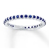 Thumbnail Image 1 of Stackable Ring Lab-Created Sapphires Sterling Silver